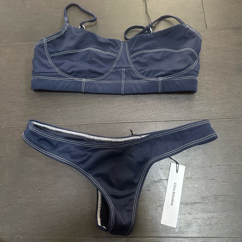 COULBOURNE Chambers Navy bikini